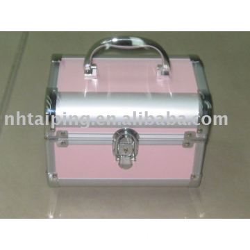 Pink checkered pattern professional cosmetic case in beauty and personal care